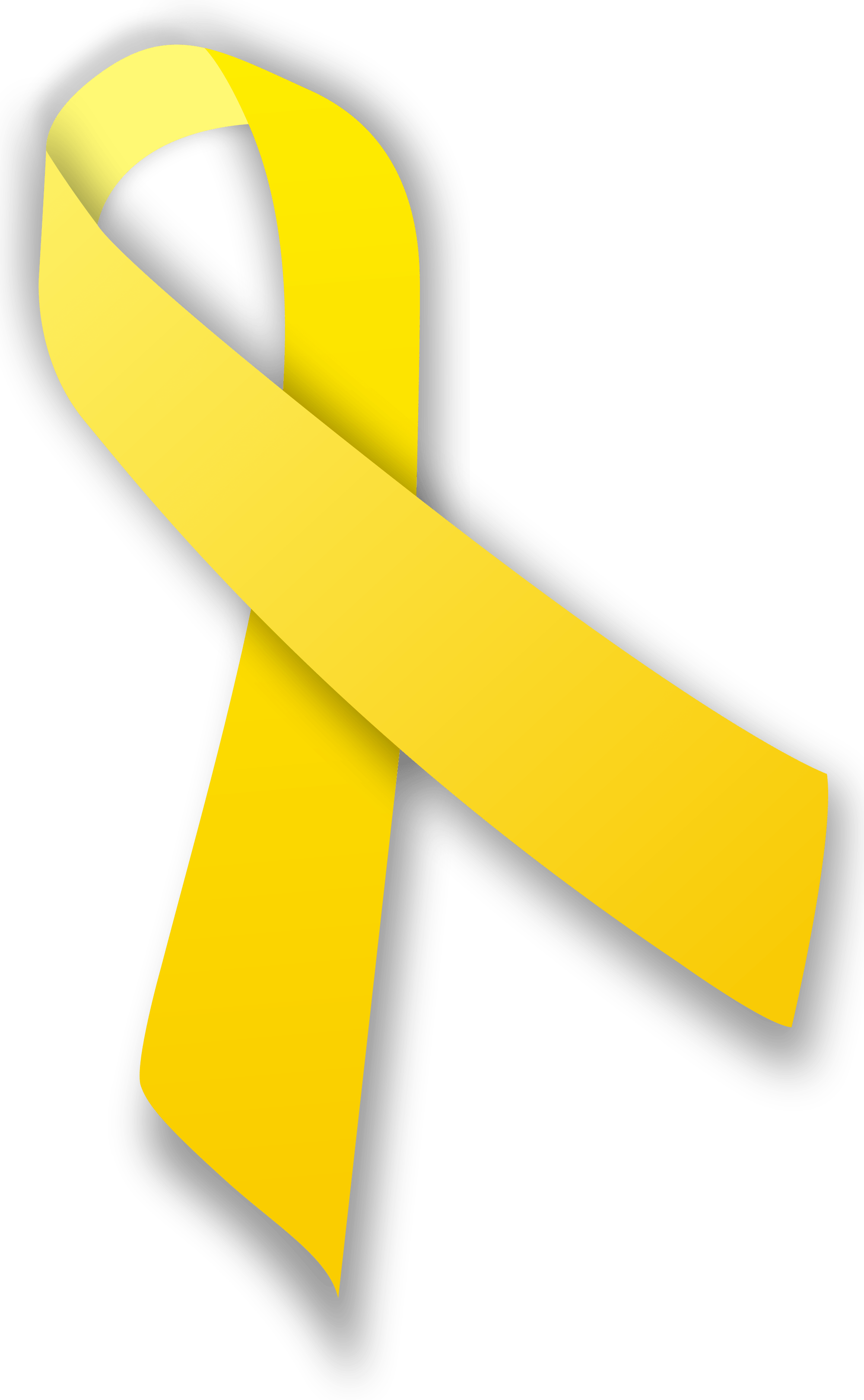 Yellow endometriosis ribbon