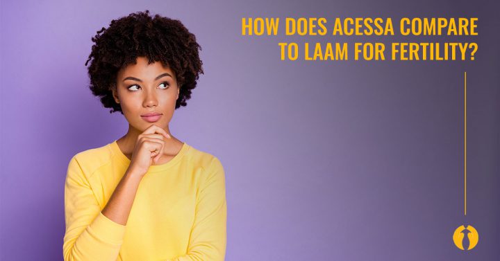How does acessa compare to LAAM for fertility?