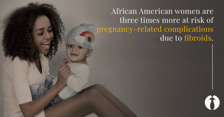 African-American women are three times more at risk of pregnancy-related complications due to fibroids