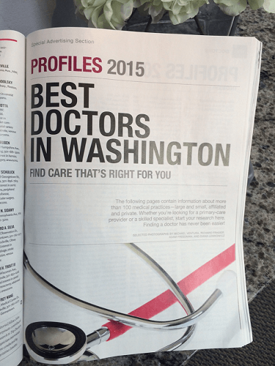 An article about the best doctors in Washington